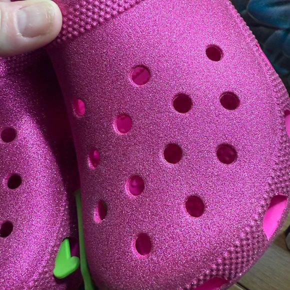 Hot Pink Glitter Crocs NWT - Picture 5 of 5
